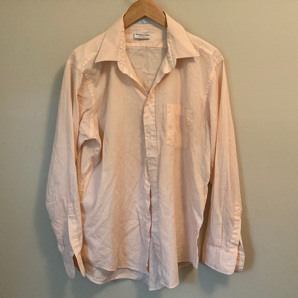 Rare peach salmon color dress shirt